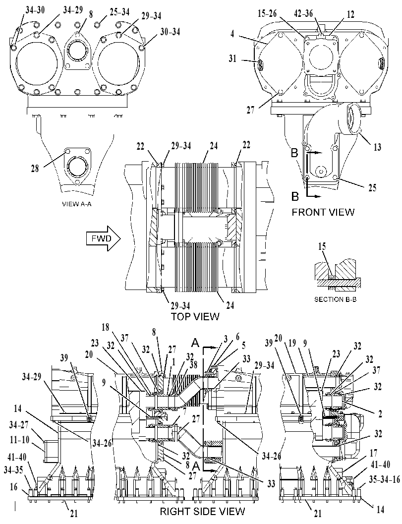 AFTERCOOLER GP-TREATED WATER 1591527 CAT