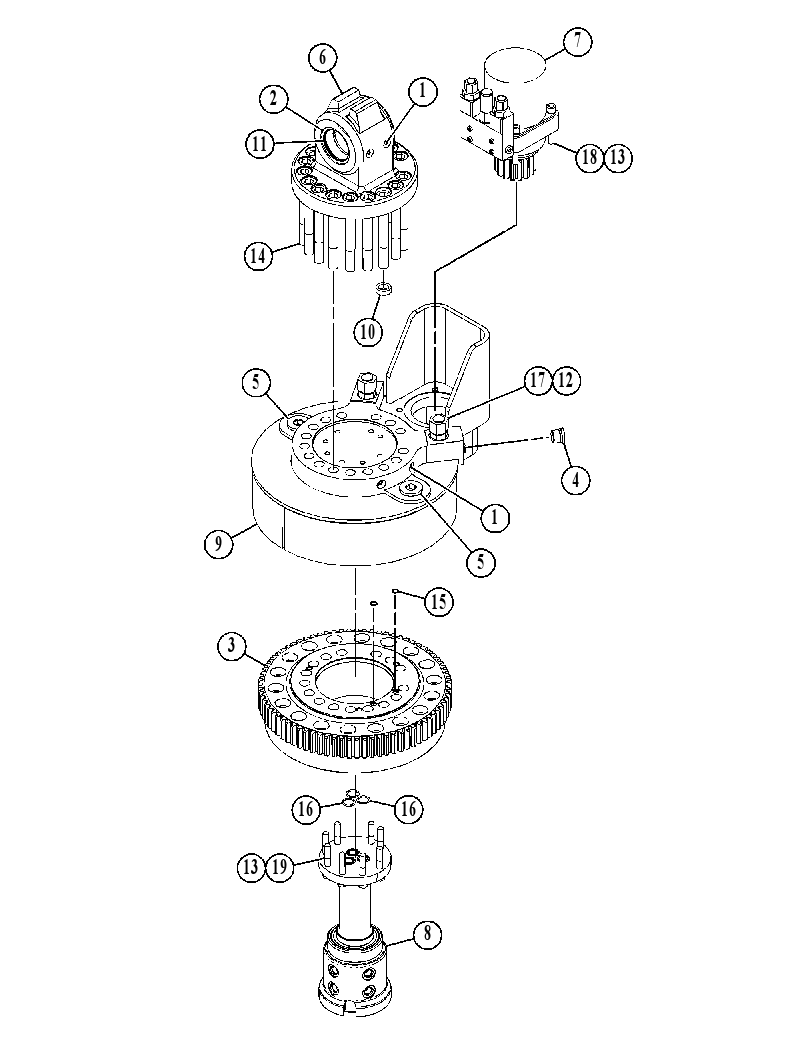 ROTATOR GP-HYDRAULIC 4851309 CAT