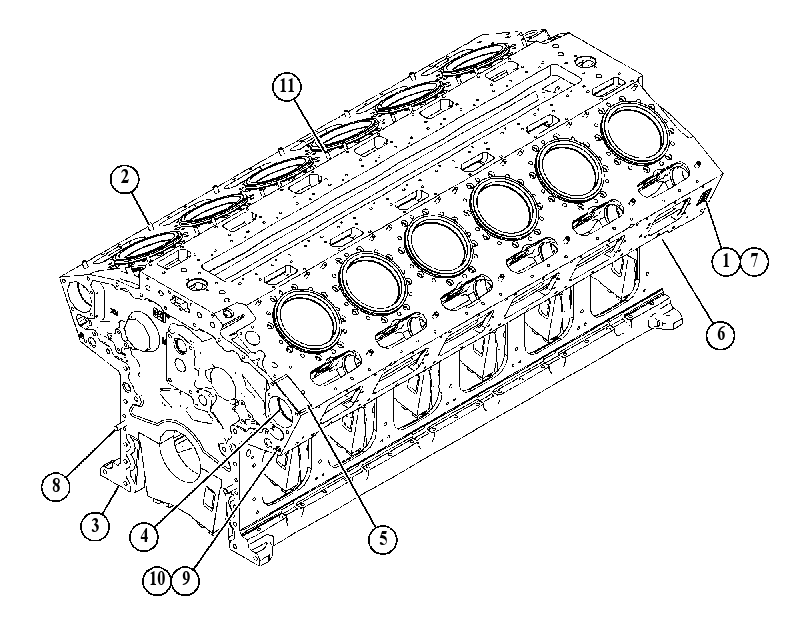 Блок цилиндров 5251810 CAT