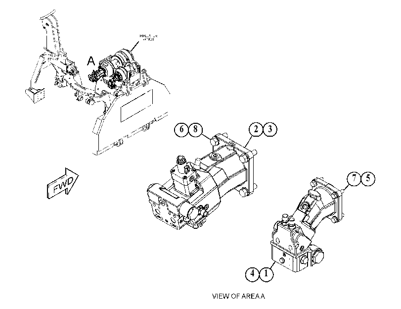 MOTOR & MOUNTING GP 4860872 CAT