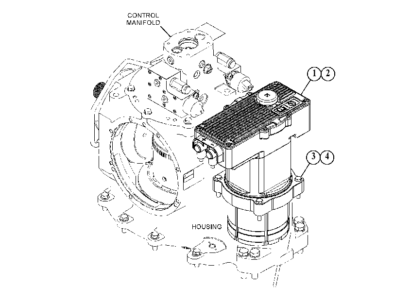 MOTOR & MTG GP-STEERING 4163033 CAT