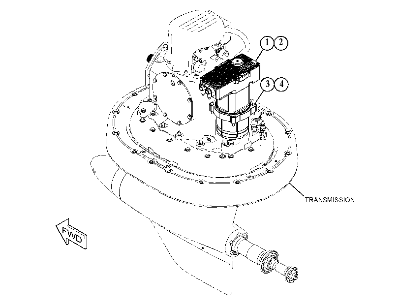 MOTOR & MTG GP-STEERING 4163034 CAT