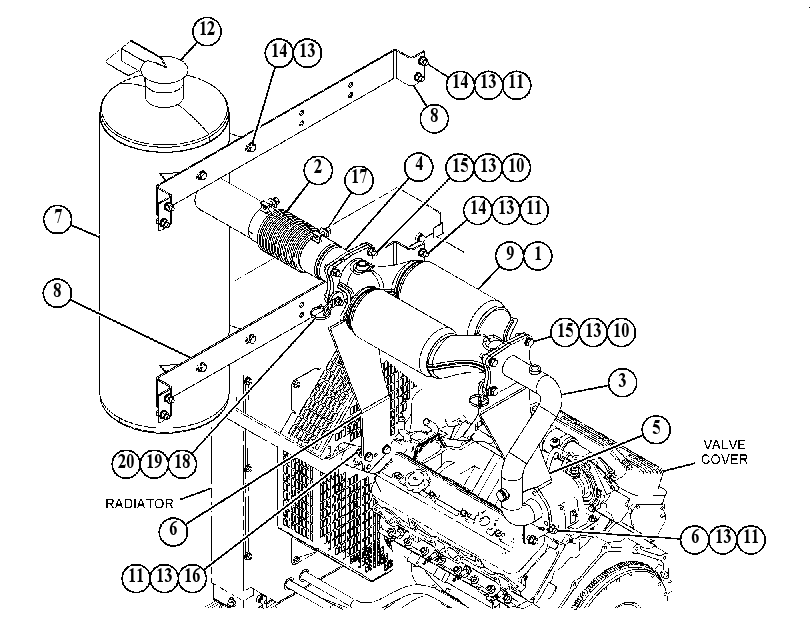 Глушитель 4840816 CAT