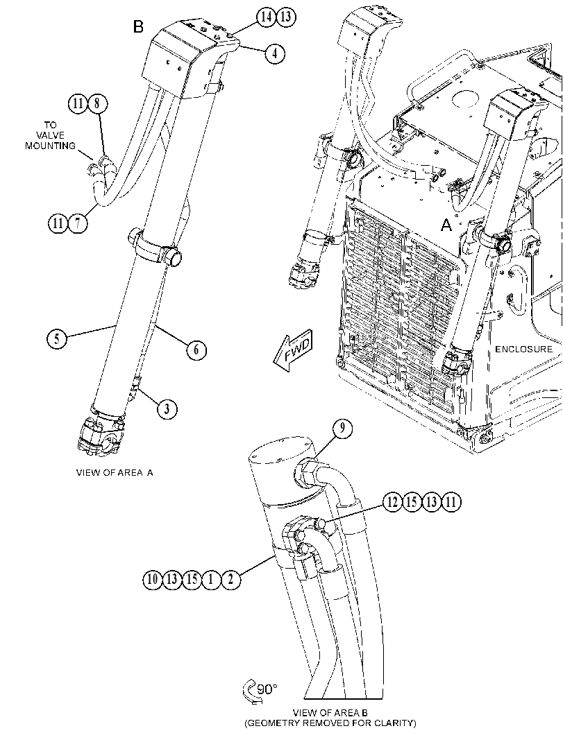 CYLINDER & LINES GP-LIFT 3824270 CAT