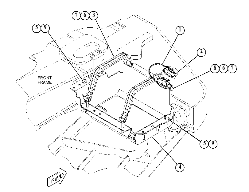 MOUNTING GP-DEF TANK 4162482 CAT
