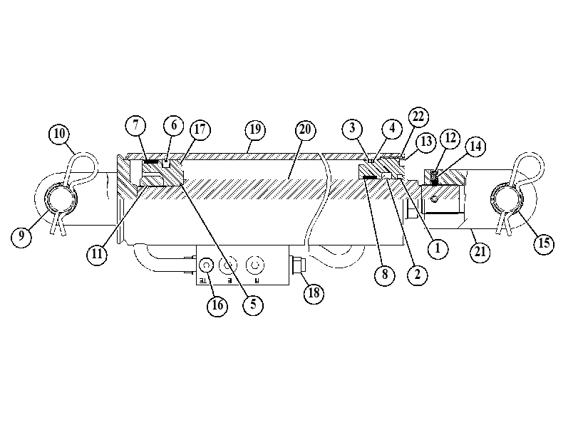 CYLINDER GP-SWING 5103009 CAT