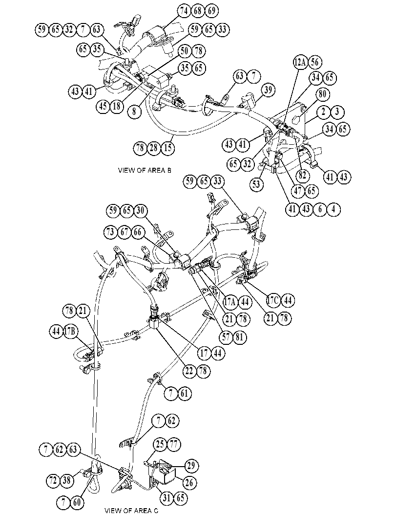 Проводка двигателя 4591866 CAT