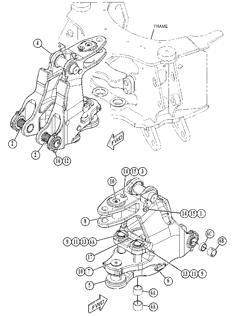 FRAME GP-SWING 3379831 CAT