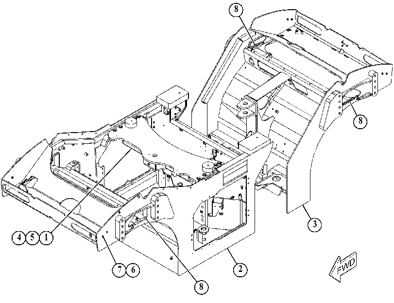 FRAME GP-MAIN 5067953 CAT