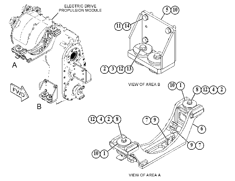 SUPPORT GP-TRANSMISSION 3896458 CAT