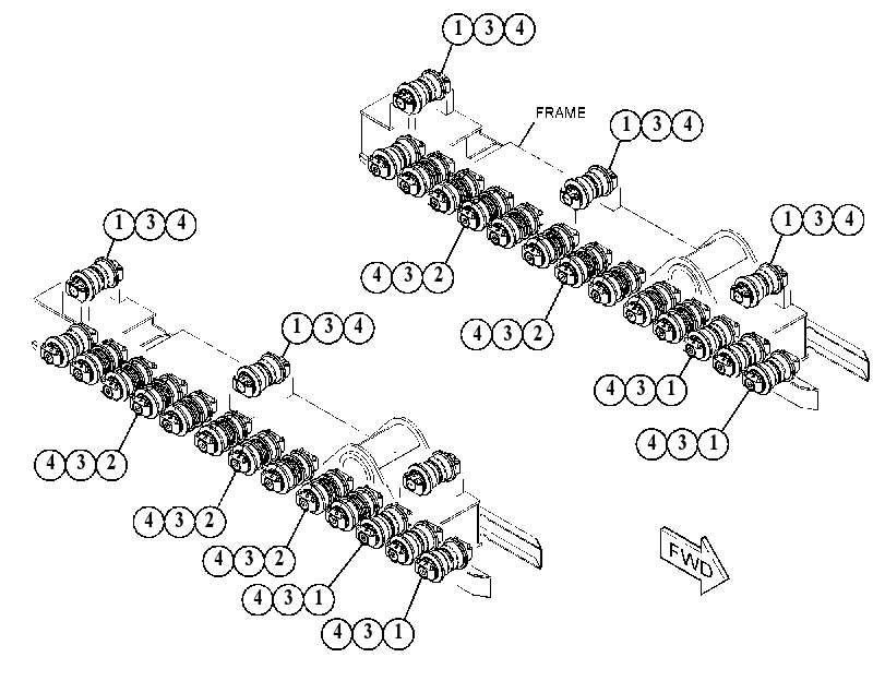 ROLLER AR-TRACK 5169752 CAT