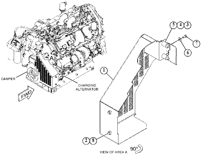 GUARD GP-ALTERNATOR 5284294 CAT