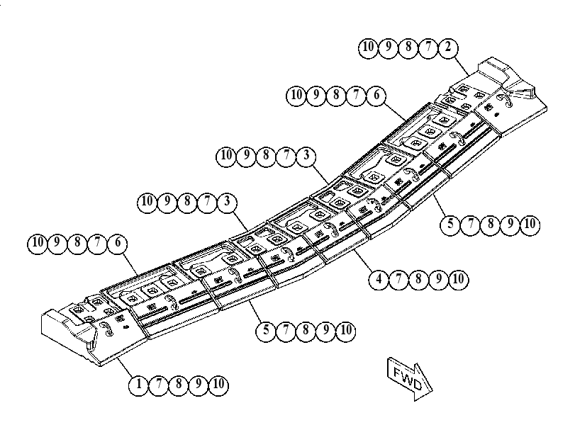 Сегментная кромка 5223985 CAT