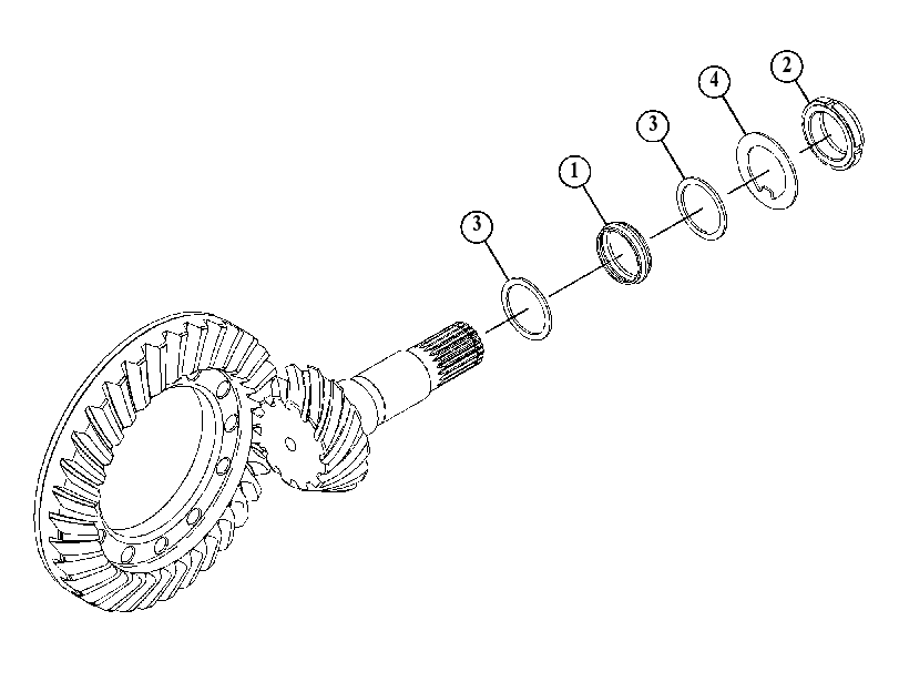 KIT-BEVEL GEAR & PINION 3318528 CAT