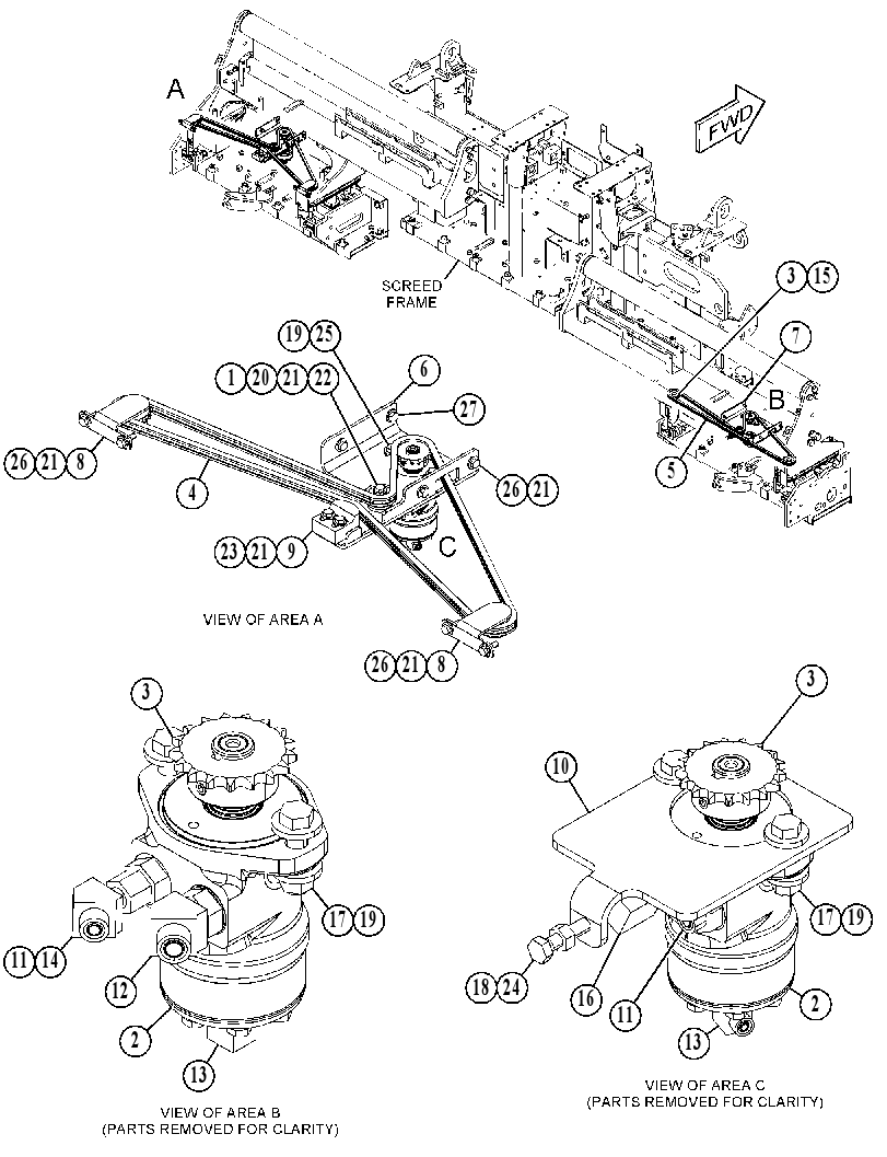 MOTOR & MOUNTING GP 4370071 CAT