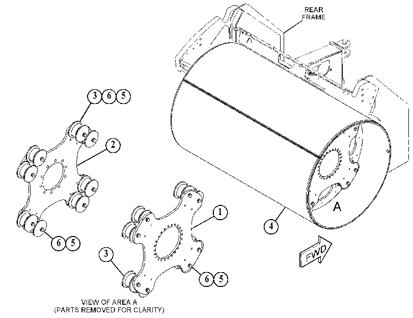 DRUM GP-COMPACTOR 5248655 CAT