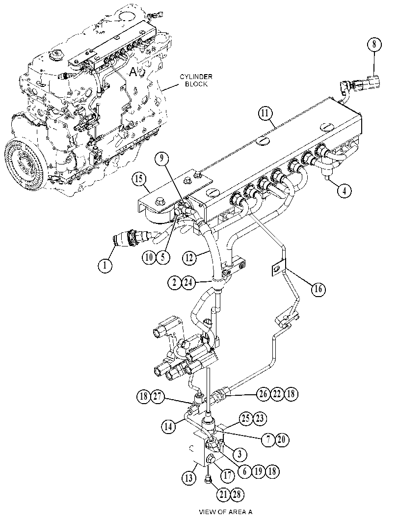 Топливная рампа 5229937 CAT