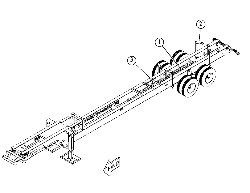 TRAILER AR-LOG LOADER 3830771 CAT