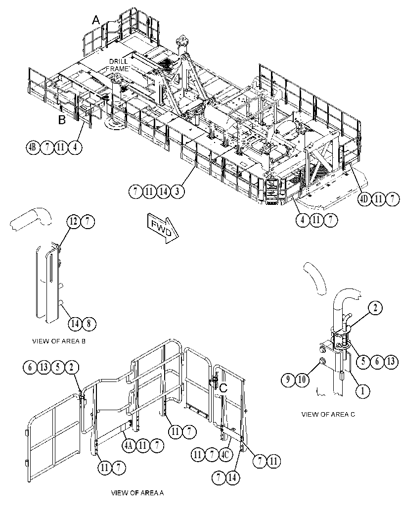 GUARDRAIL GP 4874765 CAT