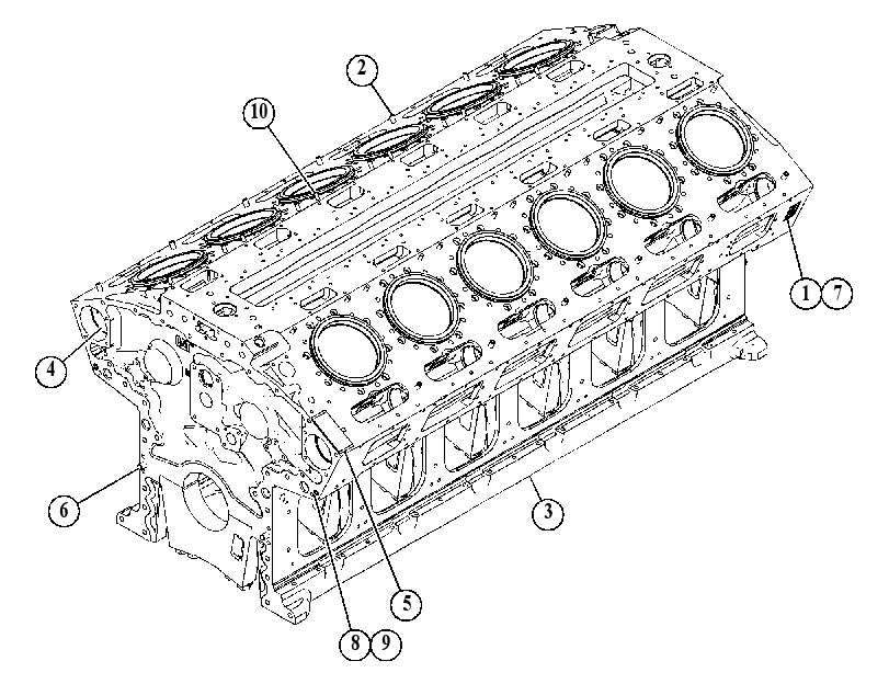 Блок цилиндров 5251820 CAT