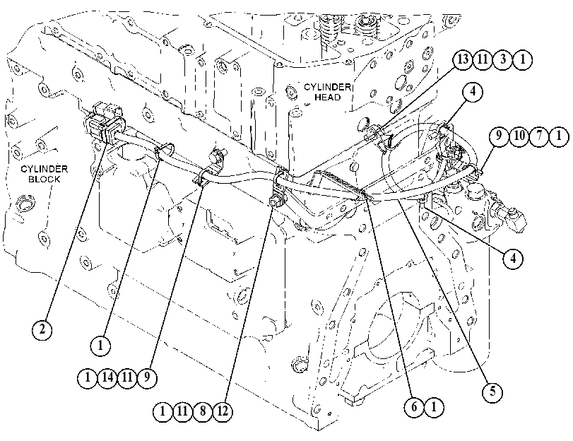 Проводка датчиков 5400892 CAT