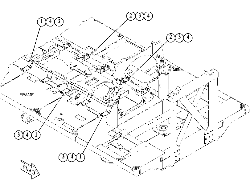 MOUNTING GP-HYDRAULIC LINES 5260332 CAT