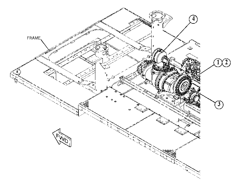 AIR COMPRESSOR & MOUNTING GP 5110822 CAT