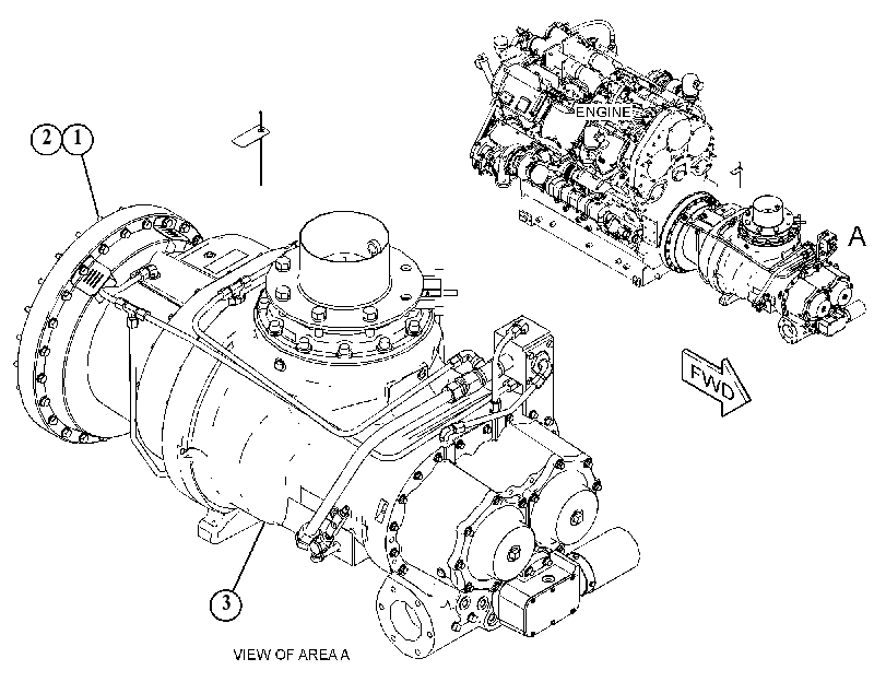 AIR COMPRESSOR & MOUNTING GP 5418641 CAT