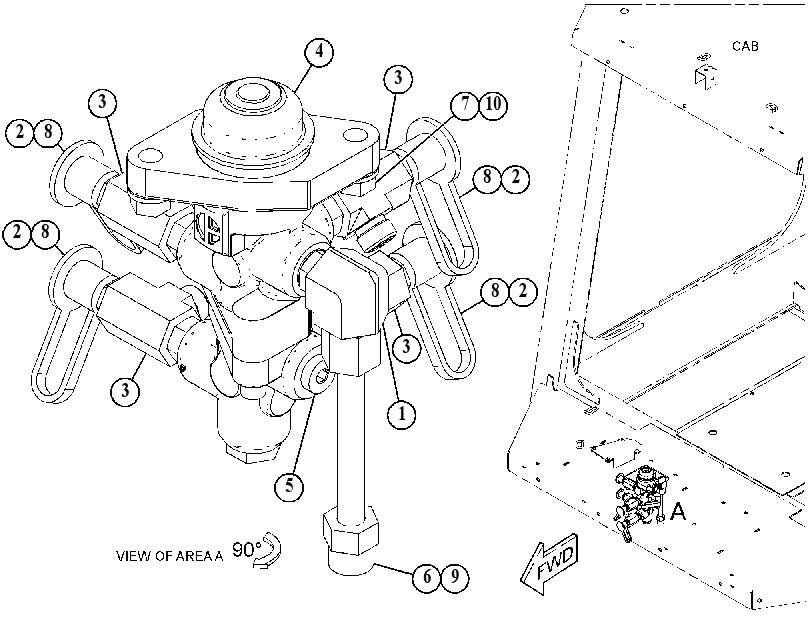 VALVE & MTG GP-BRAKE CONTROL 4303608 CAT