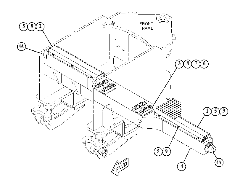 TRUNNION GP-BULLDOZER 5089112 CAT
