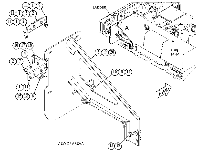 SUPPORT GP-LADDER 5149028 CAT