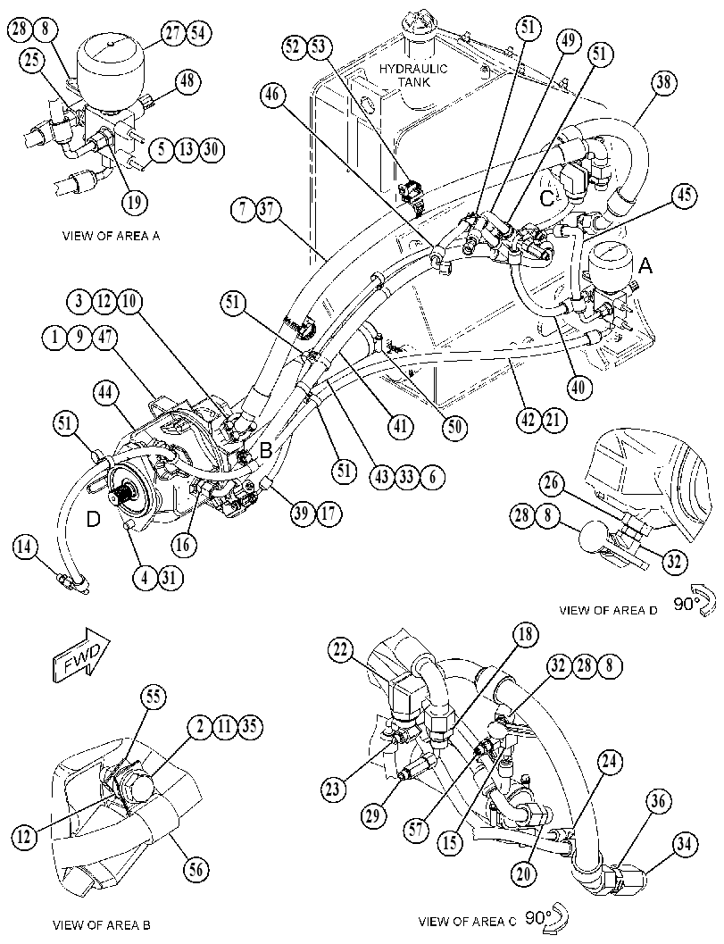 Трубопроводы насоса 5117688 CAT