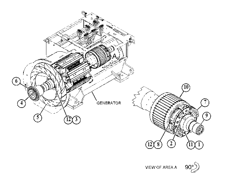 Ротор генератора 5129645 CAT