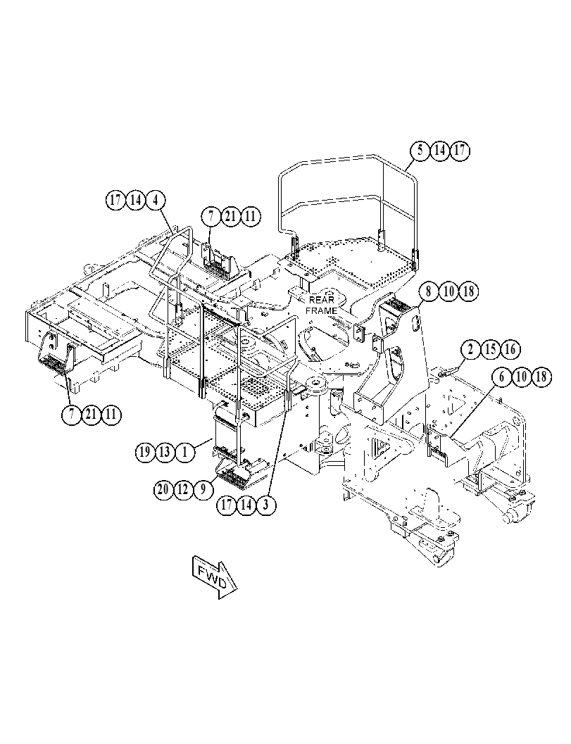 HANDRAIL & STEP GP 4345975 CAT