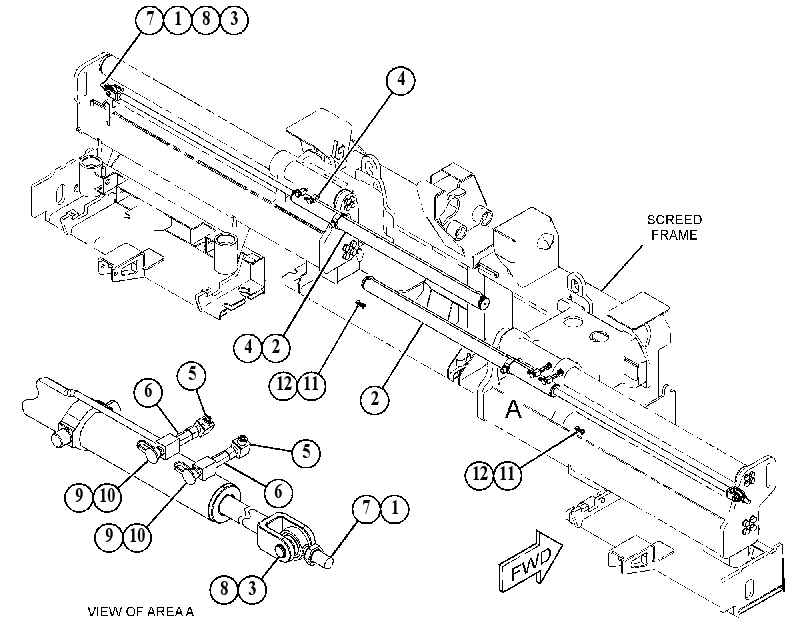 CYL & MTG GP-SCREED EXTENSION 3904825 CAT