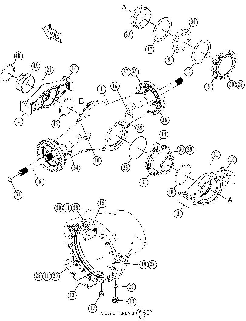 AXLE GP-OSCILLATING 3820666 CAT