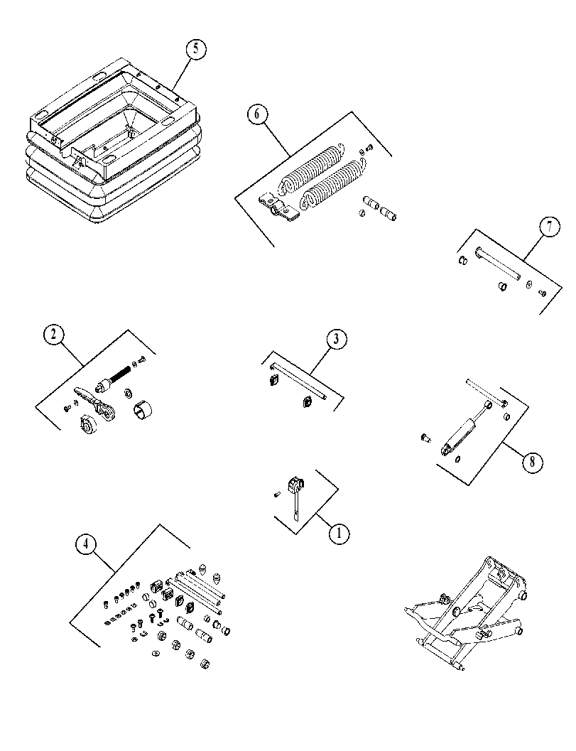 KIT-SEAT SUSPENSION 5164946 CAT