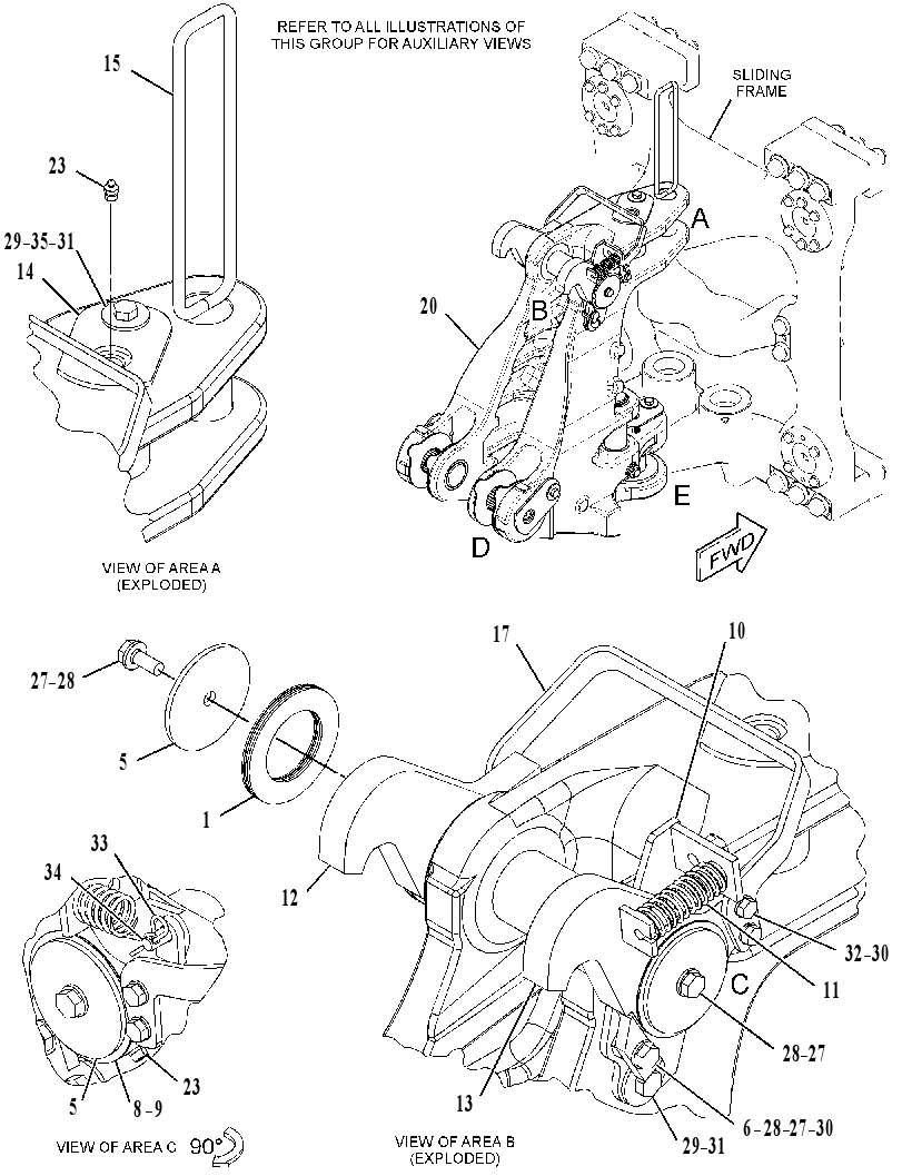 FRAME GP-SWING 3976734 CAT