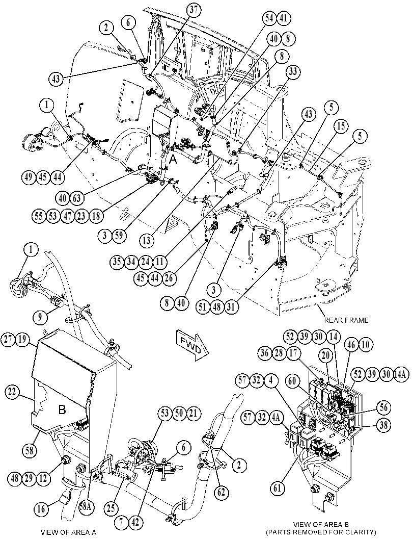 Проводка шасси 4632069 CAT