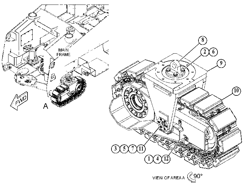 SUPPORT GP-UNDERCARRIAGE 5325104 CAT