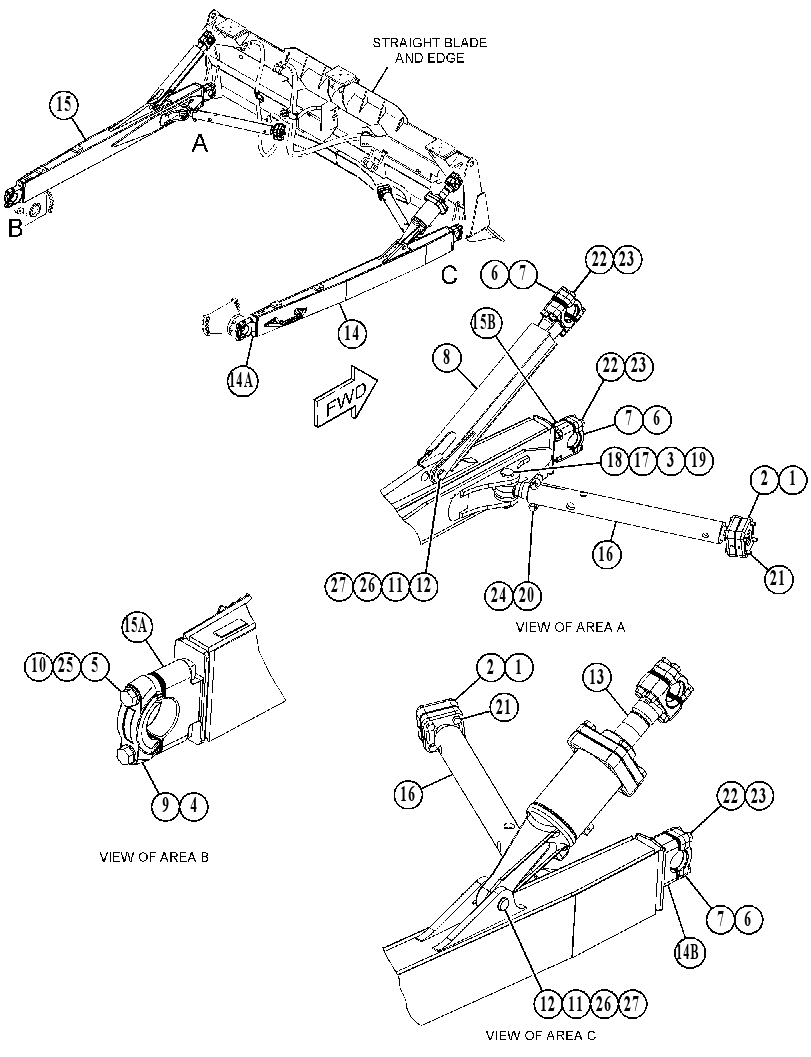 Толкающий брус 5194846 CAT