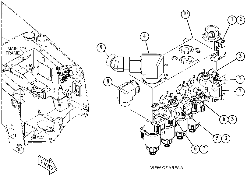 VALVE & MTG GP-FRONT 3816606 CAT