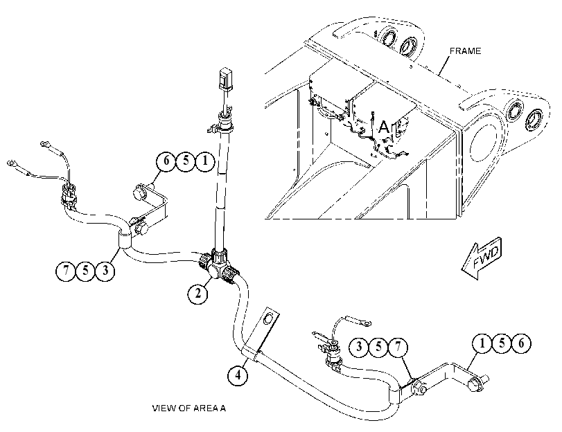 WIRING GP-AXLE OIL COOLER 5440987 CAT