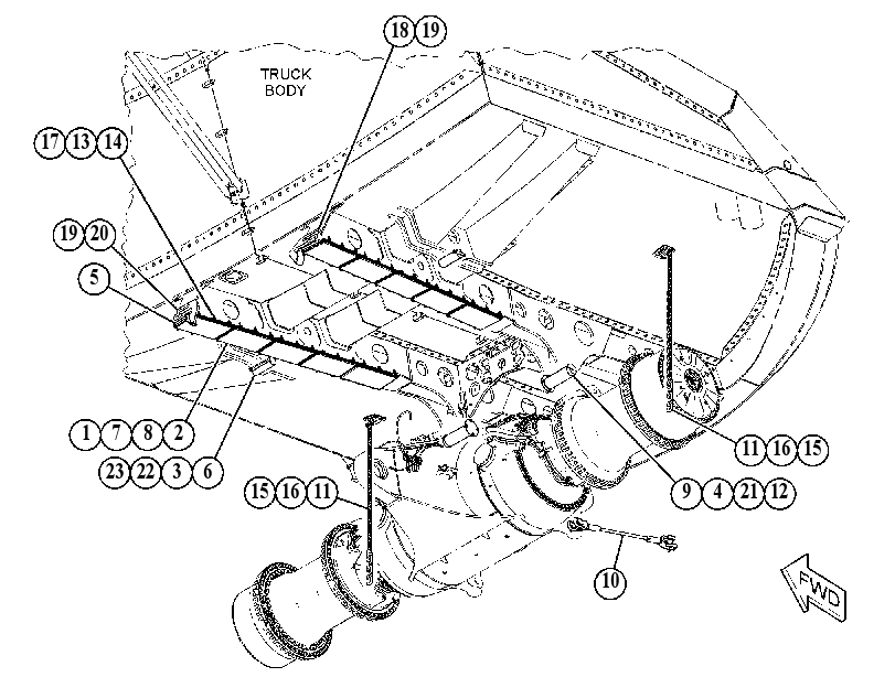 MOUNTING GP-TRUCK BODY 5422642 CAT
