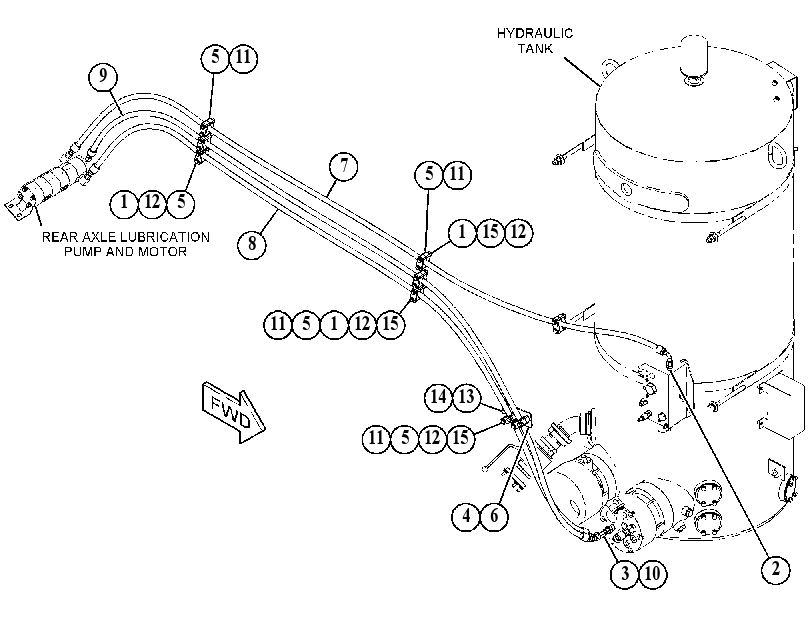 LINES GP-REAR ATTACHMENT 5453761 CAT