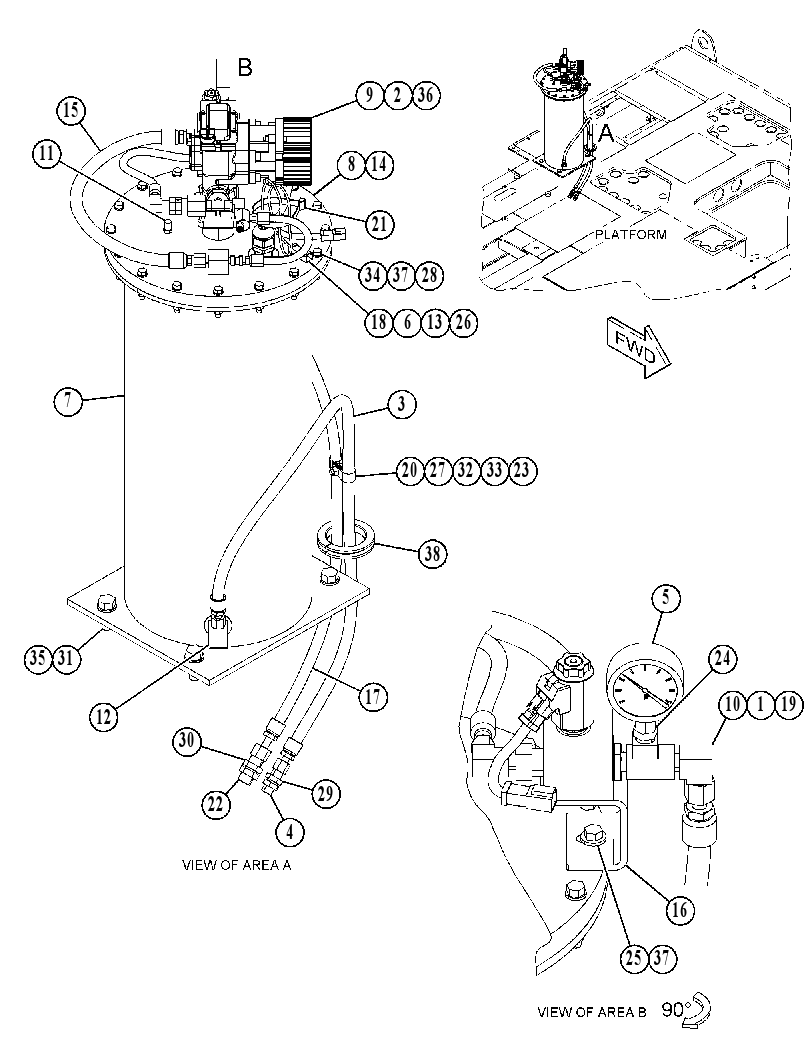 TANK GP-GREASE 4779133 CAT