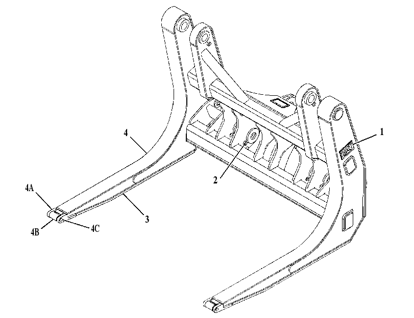FRAME GP-FORK 3844133 CAT