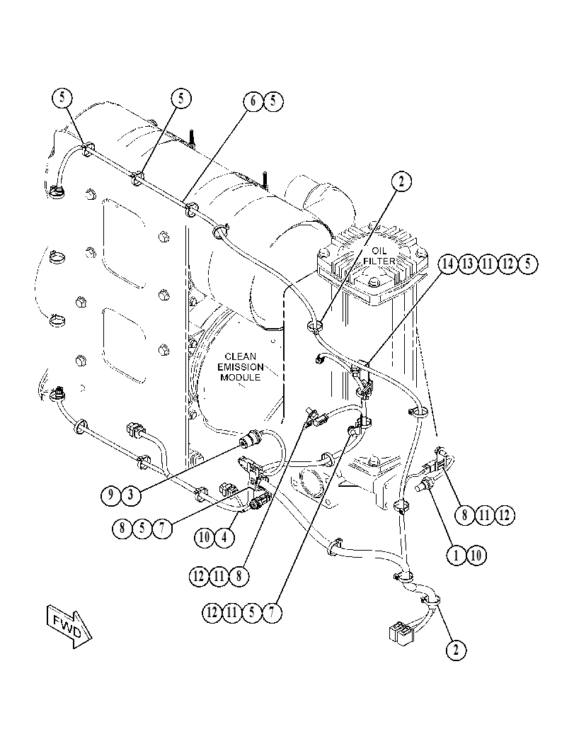 WIRING GP-HYDRAULIC TANK 4689775 CAT