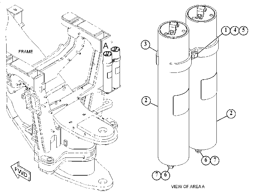 ACCUMULATOR & MTG GP-BRAKE 5100705 CAT