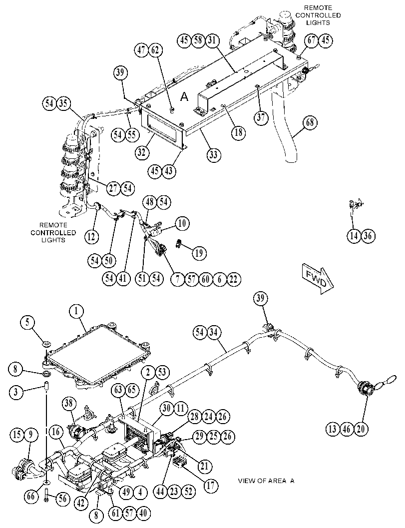 WIRING GP-REMOTE CONTROL 4951105 CAT